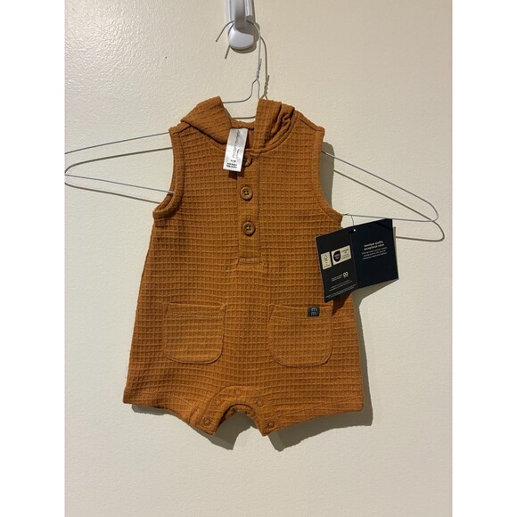 **3 for $20** NWT Modern Moments Orange Pocket Romper with Hood - 0-3M - Picture 1 of 3